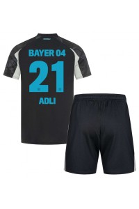 Bayer Leverkusen Amine Adli #21 Babytruitje 3e tenue Kind 2024-25 Korte Mouw (+ Korte broeken)